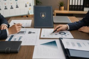 人材派遣会社M&Aの資料整理と秘密保持の相談イメージ