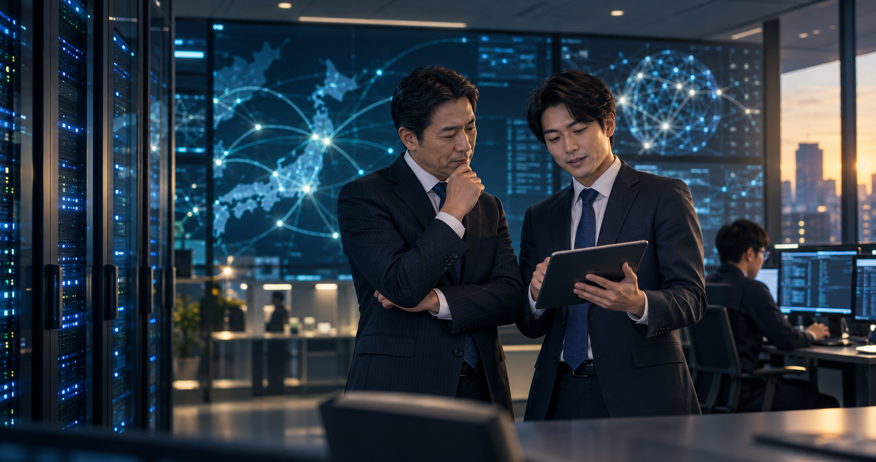 ITインフラ・ネットワークエンジニア派遣会社のM&Aにおける事業承継とネットワーク運用のイメージ